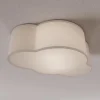 Børn TK Lighting Loftlampe Cloud i tekstil, længde 41 cm, grå
