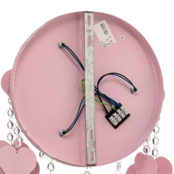 Børn Eko-Light Loftlampe Corazon i pink med hjerter