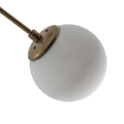 Opviq Loftlampe Damar, guld, glas, 2 lyskilder, længde 44 cm, E27