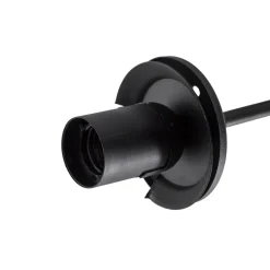 Opviq Loftlampe Damar, sort, glas, 2 lyskilder, længde 44 cm