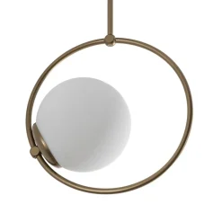 Loftlampe Dolunay, Ø 26 cm, guldfarvet, glas, E27^Opviq Discount