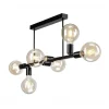 Lamkur Loftlampe Eliza, 6 lyskilder, sort