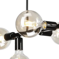 Lamkur Loftlampe Eliza, 6 lyskilder, sort