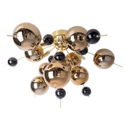 Näve Loftlampe Explosion med guldkugler