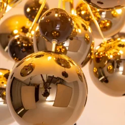 Näve Loftlampe Explosion med guldkugler