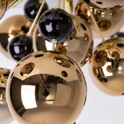 Näve Loftlampe Explosion med guldkugler