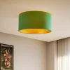 Duolla Loftlamper>Loftlampe Golden Roller Ø 60 cm mørkegrøn/guld