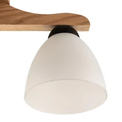 Lamkur Loftlampe Haro, eg/hvid 3 lyskilder