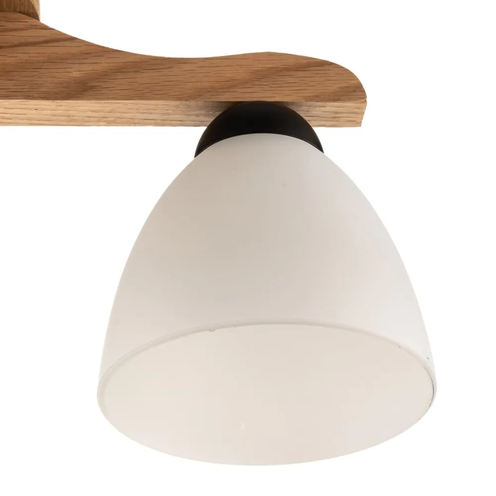 Lamkur Loftlampe Haro, eg/hvid 3 lyskilder