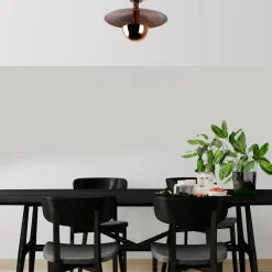 Opviq Loftlampe Kurt 13355, kobberfarvet, metal, Ø 48 cm