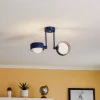 Loftlampe Mado i stål, blå, 2 lyskilder^Argon Best