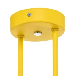 Loftlampe Mado i stål, gul, 2 lyskilder^Argon Online