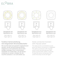 Loftlampe med havdyr, 58 cm, farverig, MDF-træ^Elobra Clearance