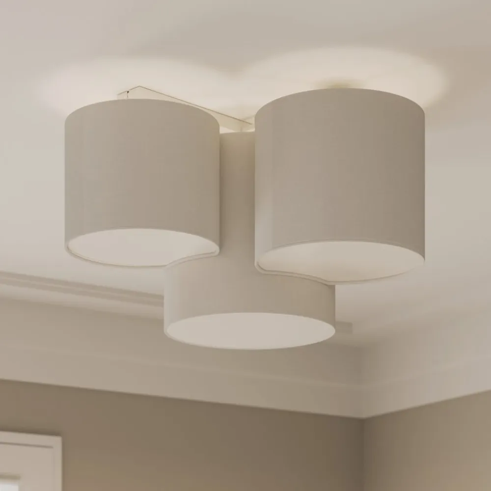 TK Lighting Loftlampe Mona med 3 lyskilder, hvid