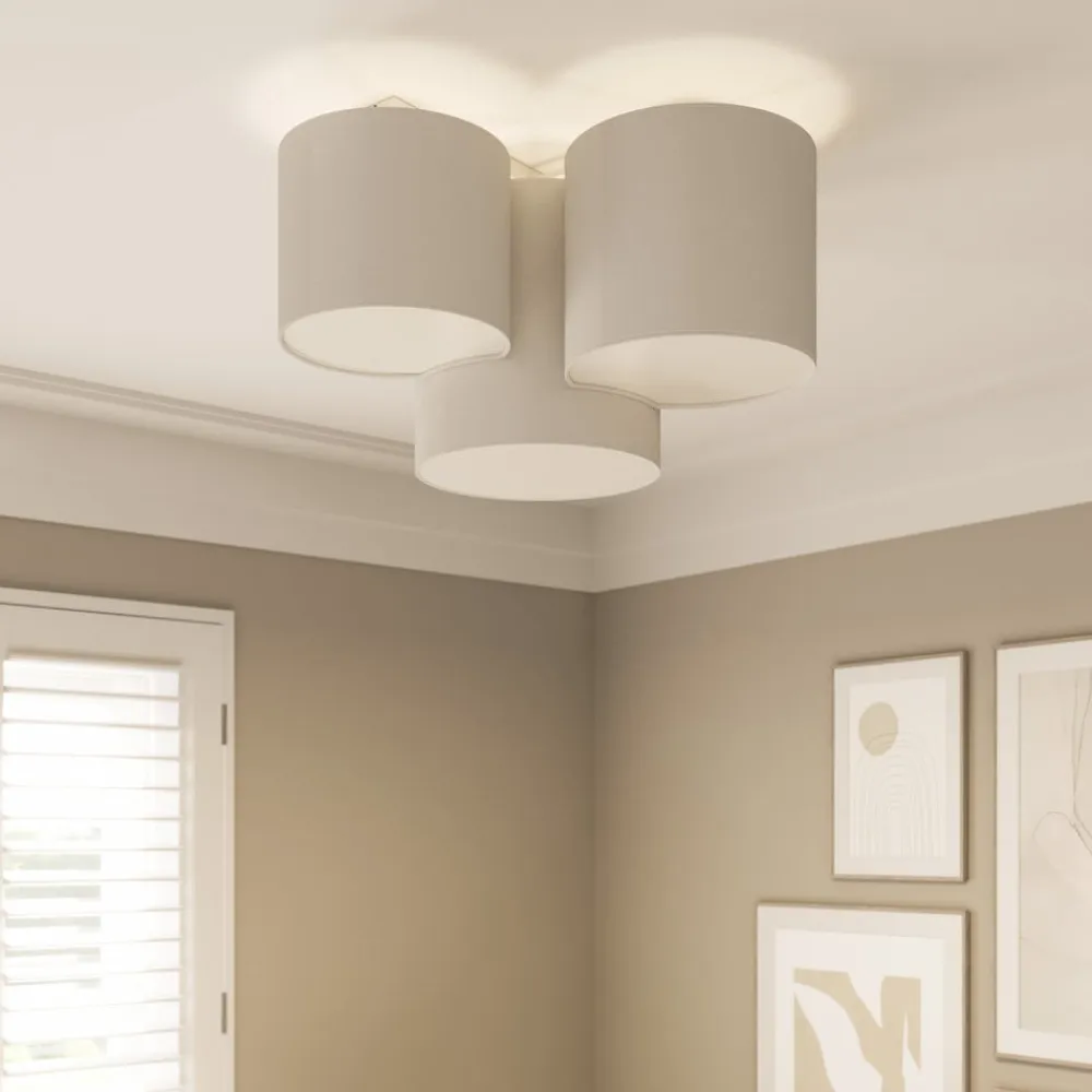 TK Lighting Loftlampe Mona med 3 lyskilder, hvid