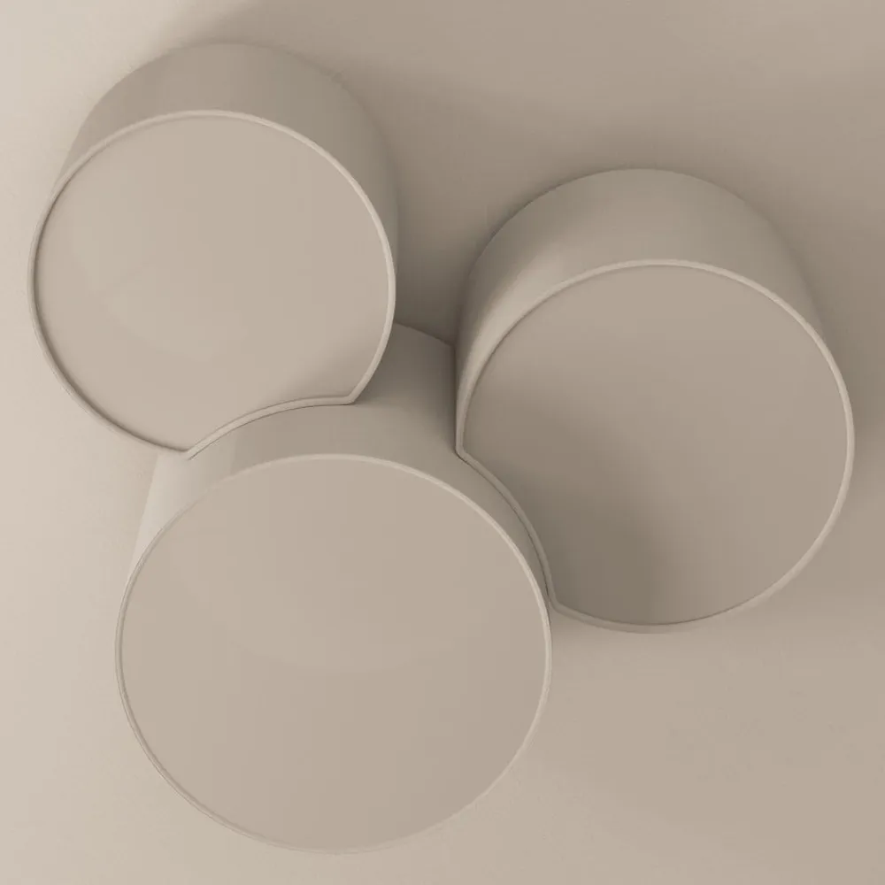 TK Lighting Loftlampe Mona med 3 lyskilder, hvid