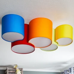 TK Lighting Loftlamper>Loftlampe Mona med 5 lyskilder, flerfarvet