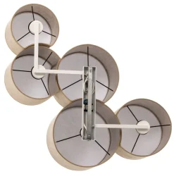 Loftlampe Mona Nature, 5 lyskilder, naturfarvet linned^TK Lighting Sale