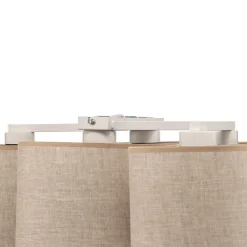 Loftlampe Mona Nature, 5 lyskilder, naturfarvet linned^TK Lighting Sale