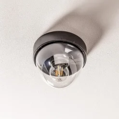 Nowodvorski Lighting Loftlampe Nook med klar skærm, sort