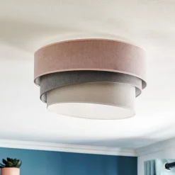 Loftlampe Pastell Trio Ø 45 cm pink/grå/lysegrå^Duolla Online