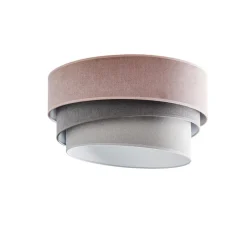 Loftlampe Pastell Trio Ø 45 cm pink/grå/lysegrå^Duolla Online