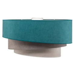 Loftlampe Pastell Trio 60 cm turkis/grå/lysegrå^Duolla