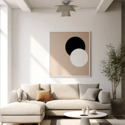 Luminex Gang|Loftlamper>Loftlampe Plato, beige, metal, Ø 38 cm, E27