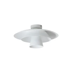 Luminex Loftlampe Plato, hvid, metal, Ø 38 cm, E27