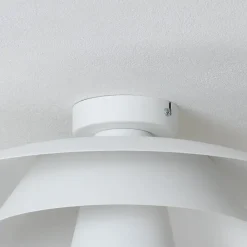 Luminex Loftlampe Plato, hvid, metal, Ø 38 cm, E27