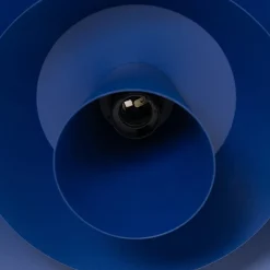 Loftlampe Plato, mørkeblå, metal, Ø 38 cm, E27^Luminex Sale