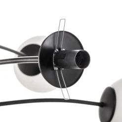 EMIBIG LIGHTING Loftlampe Pregos 6 i sort, 6 lyskilder