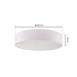 Loftlampe Rondo, hvid Ø 60 cm^TK Lighting New