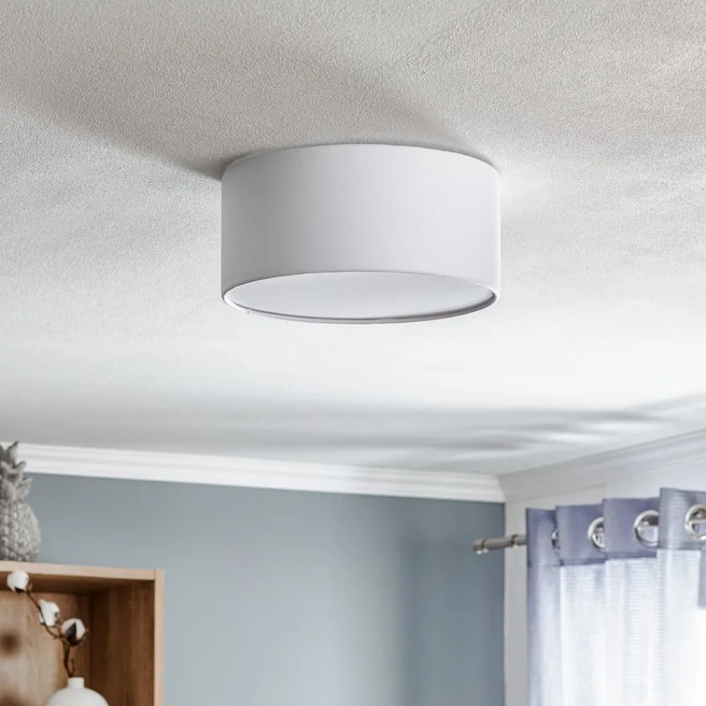 TK Lighting Loftlamper|Pendellamper>Loftlampe Rondo, hvid, Ø 30 cm