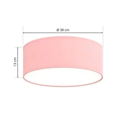 Børn TK Lighting Loftlampe Rondo Kids, Ø 38 cm, pink