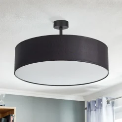 TK Lighting Loftlampe Rondo med afstand, mørkegrå Ø 60 cm
