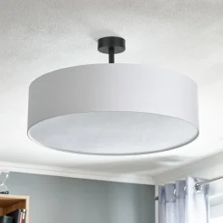 Loftlampe Rondo med afstand, hvid Ø 60 cm^TK Lighting Hot