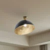 SIGMA Loftlampe Sfera, Ø 35 cm, sort/guld