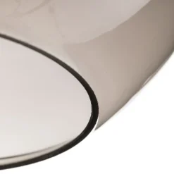 Eko-Light Loftlampe Sofia med røggrå glasskærm