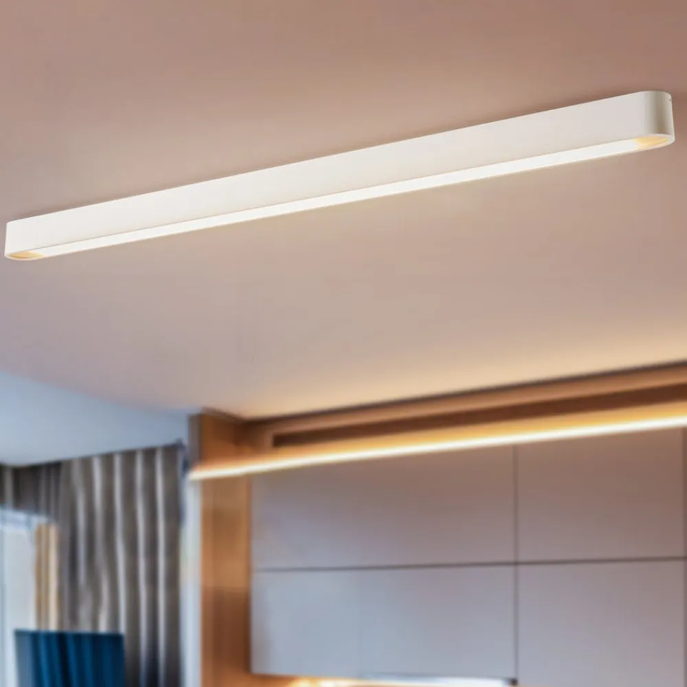 Nowodvorski Lighting Loftlampe Soft, 125 x 6 cm, hvid, aluminium, G13