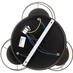 Luminex Loftlampe Soho cylindrisk 3 lyskilder sort/guld