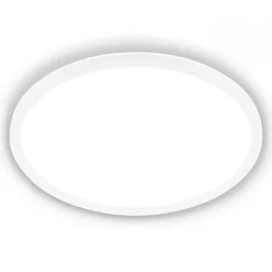 Loftlampe Tava A, Ø 42 cm, plast, hvid^Briloner Outlet