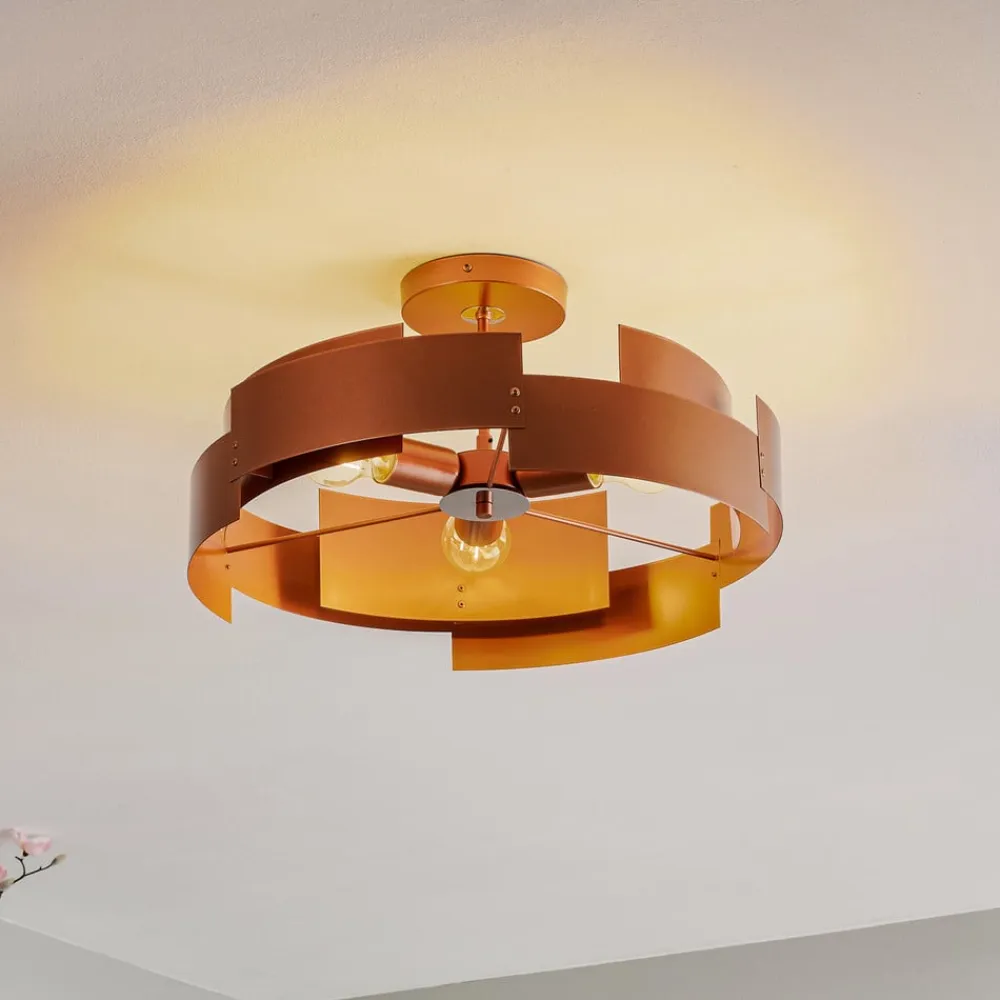 Loftlampe Tori, kobber^Euluna Best