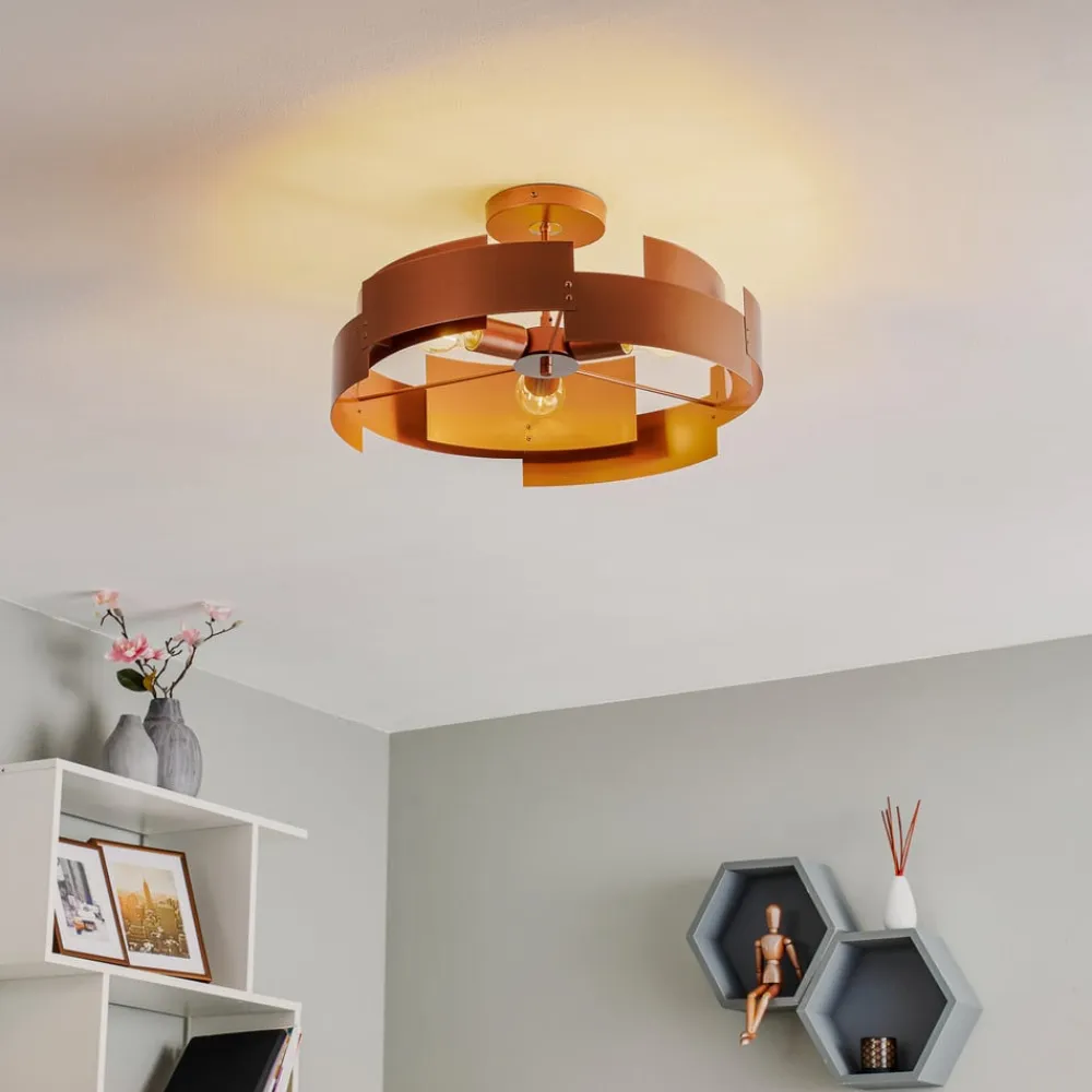 Loftlampe Tori, kobber^Euluna Best