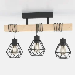 Loftlampe Townshend 5 med 3 gitterskærme^EGLO Sale