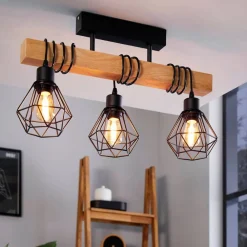 Loftlampe Townshend 5 med 3 gitterskærme^EGLO Sale