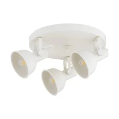 Argon Loftlampe Trogir, beige, 3 lyskilder, stål, Ø 30 cm