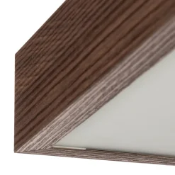 Argon Loftlampe Tromsö, valnød, 50 x 50 cm, træ/glas