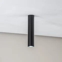 SOLLUX LIGHTING Loftlampe Tube i cylinderform, sort