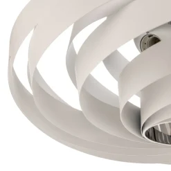 Domiluce Loftlampe Vento, hvid, Ø 60 cm, metal, E27